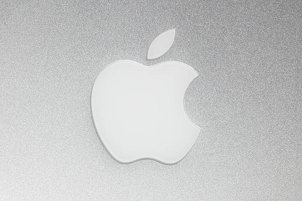 логотип apple macintosh - название бренда стоковые фото и изображения