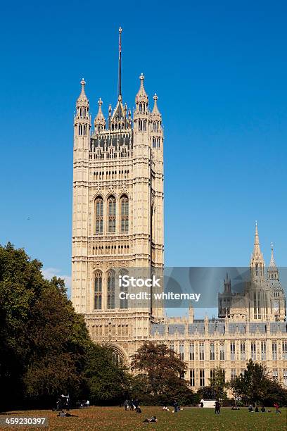 Victoria Tower Il Parlamento Londra - Fotografie stock e altre immagini di Ambientazione esterna - Ambientazione esterna, Architettura, Autunno