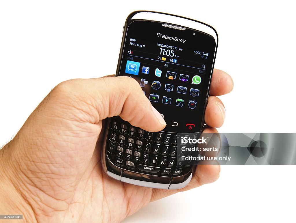 Blackberry Curve 3 g 9300 - Foto stock royalty-free di BlackBerry - Marchio depositato