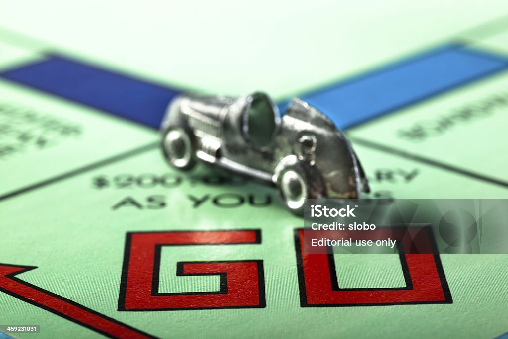 Go Monopol - Lizenzfrei Brettspiel Stock-Foto