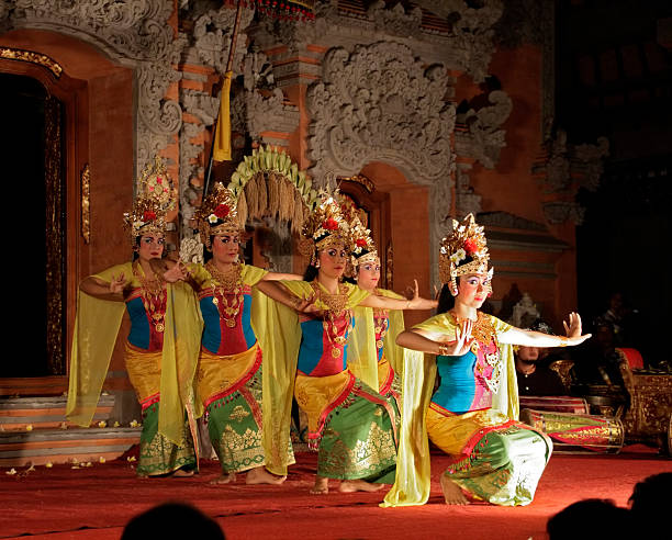 Kecak dance, Bali stock photo