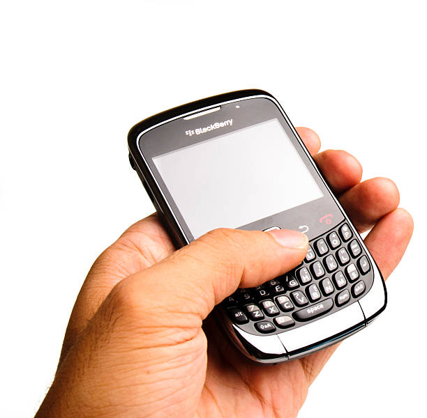 blackberry curve 3 g 9300 - blackberry telephone mobile phone isolated photos et images de collection