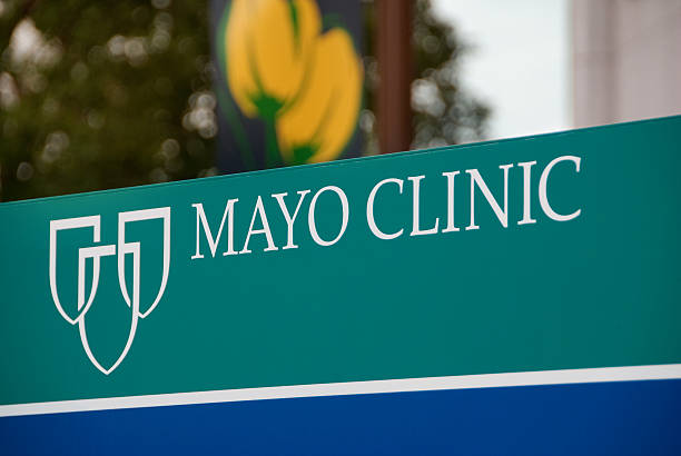 Mayo Clinic Sign stock photo