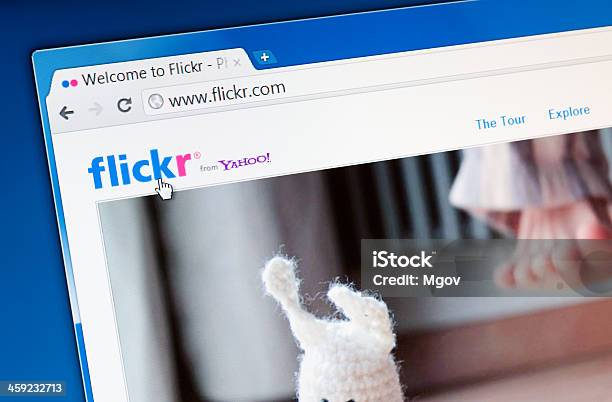 Página De Inicio Del Sitio Web De Flickr Foto de stock y más banco de imágenes de Comunicación - Comunicación, Conceptos, Editorial