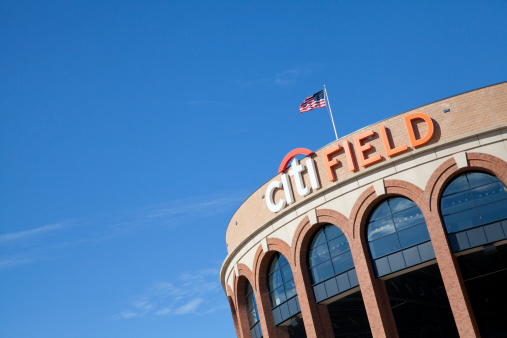 New York City, USA - October 12, 2013: Citi Field is a stadium located in Flushing MeadowsaaCorona Park in the New York City borough of Queens.  It is the home baseball park of Major League Baseball's New York Mets.