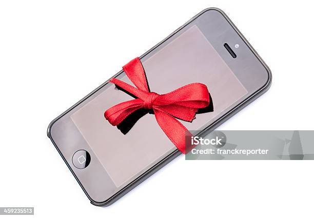 Iphone 5 Regalo Per Natale - Fotografie stock e altre immagini di Fiocco - Nodo - Fiocco - Nodo, PC Ultramobile, Apple Computers