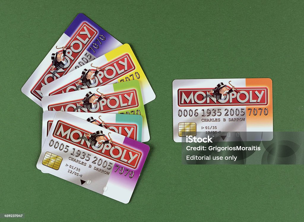 Monopólio de cartões de crédito - Foto de stock de Banco Imobiliário royalty-free