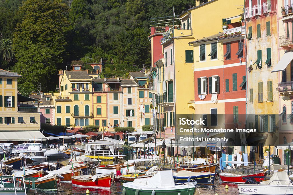 Portofino na Riviera di Levante, Włochy - Zbiór zdjęć royalty-free (Bez ludzi)
