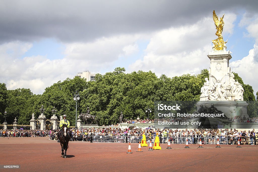 Policjant na w Pałacu Buckingham. - Zbiór zdjęć royalty-free (Anglia)