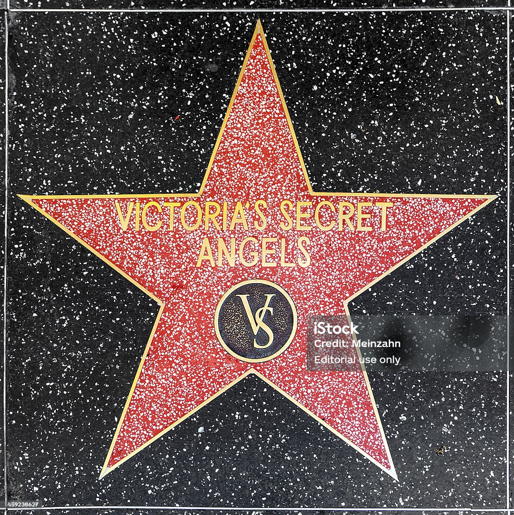 Victoria Secret 천사 거수 Hollywood Walk of Fame) 에서 - 로열티 프리 Victoria's Secret 스톡 사진