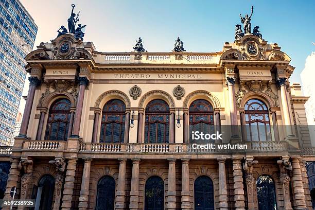 Municipal Theatre Stock Photo - Download Image Now - Stage Theater, São Paulo State, Adulation