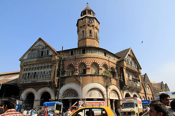 Mumbai, India - October 26, 2011: Crawford Market is one of South Mumbai's most famous markets. The major things to buy in this Market are fresh produce such as fruits, vegetables and spices.
