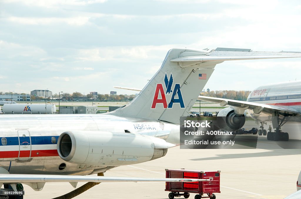 American Airlines aviões - Foto de stock de Aeroporto royalty-free