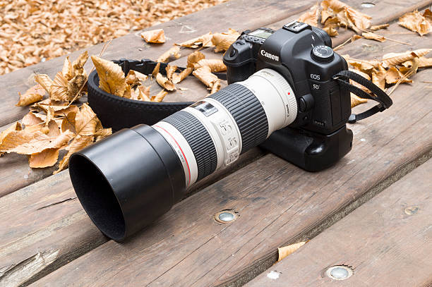 Canon 5D Mark II with EF 70-200 Lens stock photo