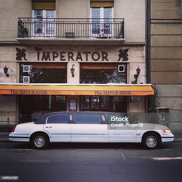 Limousine Parked Outside A Chinese Restaurant Budapest Hungary Stock Photo - Download Image Now