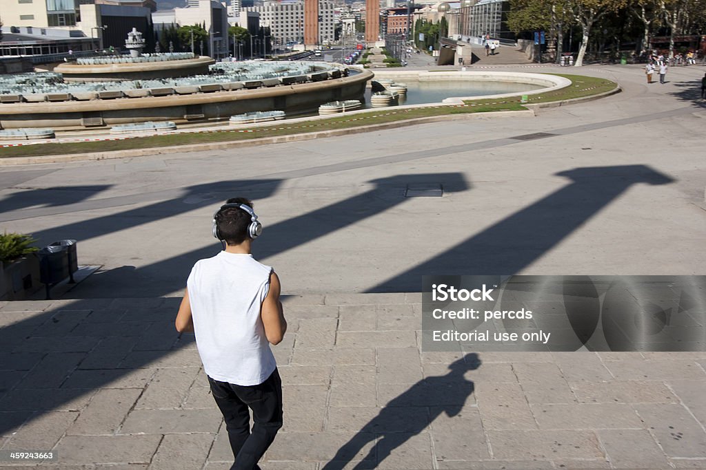 Corrida em Barcelona - Foto de stock de Adulto royalty-free