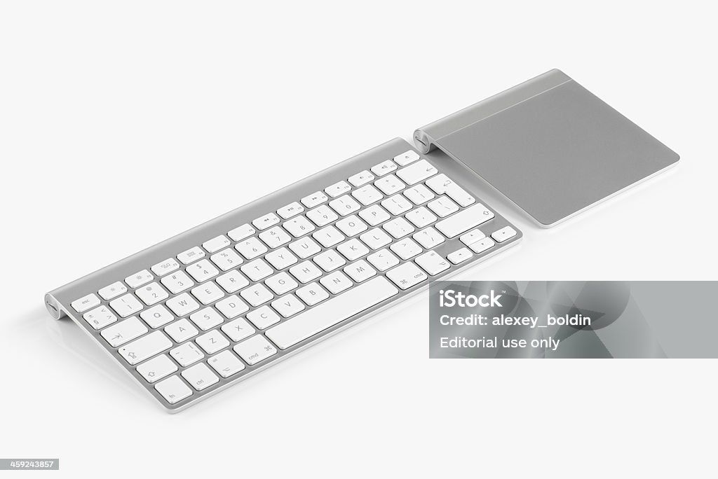 Apple Kabelloser Tastatur Und Magic Trackpad Stockfoto und mehr Bilder von  Computertastatur - Computertastatur, Bluetooth, Freisteller – Neutraler  Hintergrund - iStock