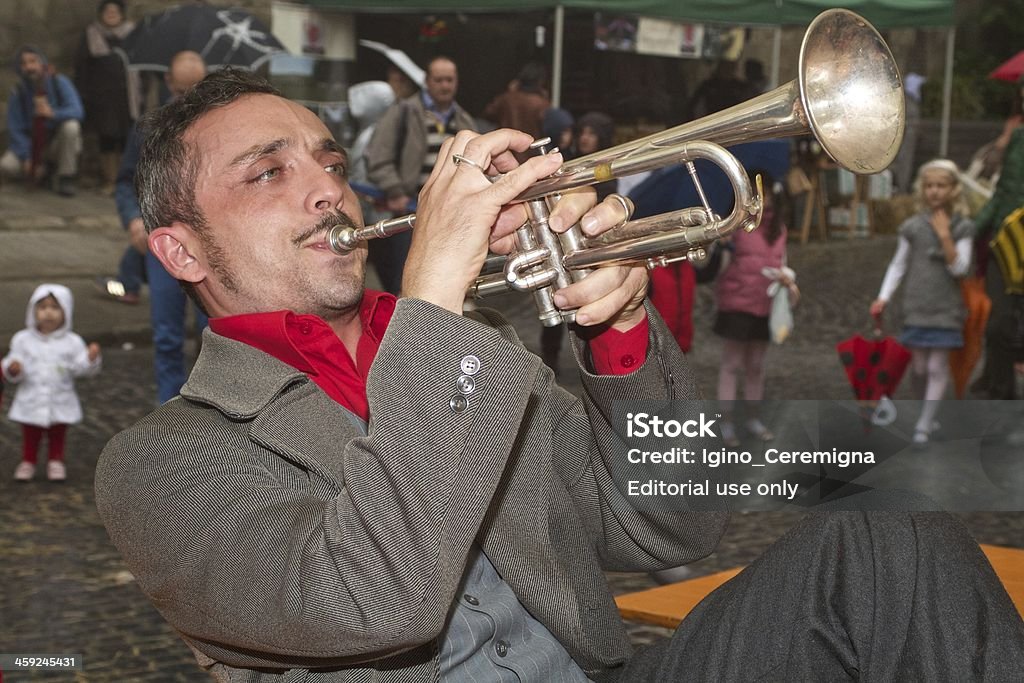 Street artist - Lizenzfrei Blasinstrument Stock-Foto