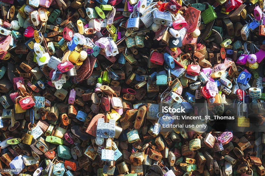 Miłość blokady - Zbiór zdjęć royalty-free (Bibelot)