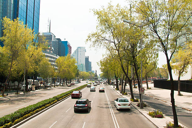 Paseo de la Reforma, Mexico City stock photo