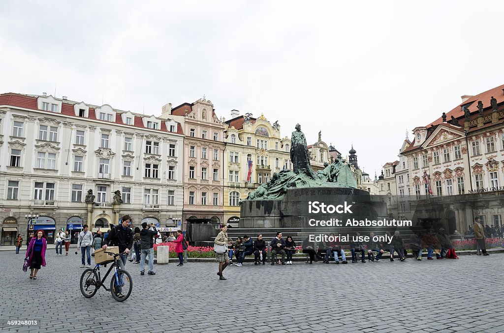 Vieja plaza de praga, República Checa, Europa - Foto de stock de Acera libre de derechos