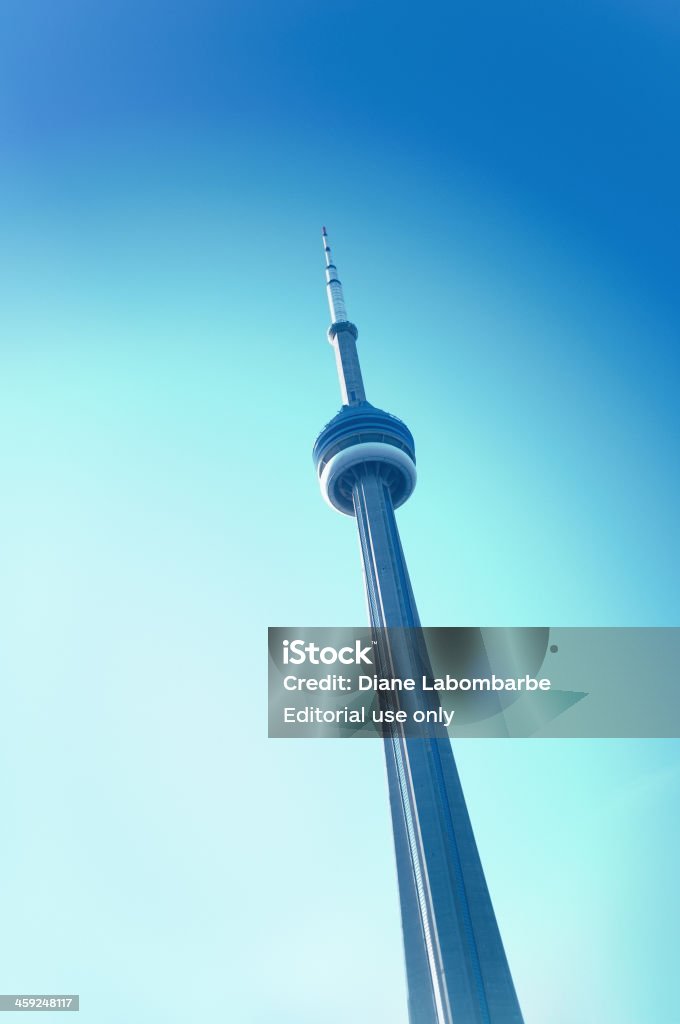Der CN Tower In Toronto Kanada - Lizenzfrei Blau Stock-Foto