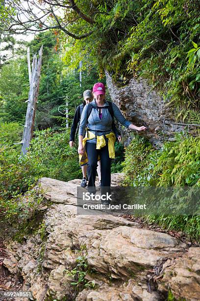 Foto de Caminhantes Em Alum Caverna Trail Nas Smoky Mountains e mais fotos de stock de Parque Nacional das Great Smoky Mountains