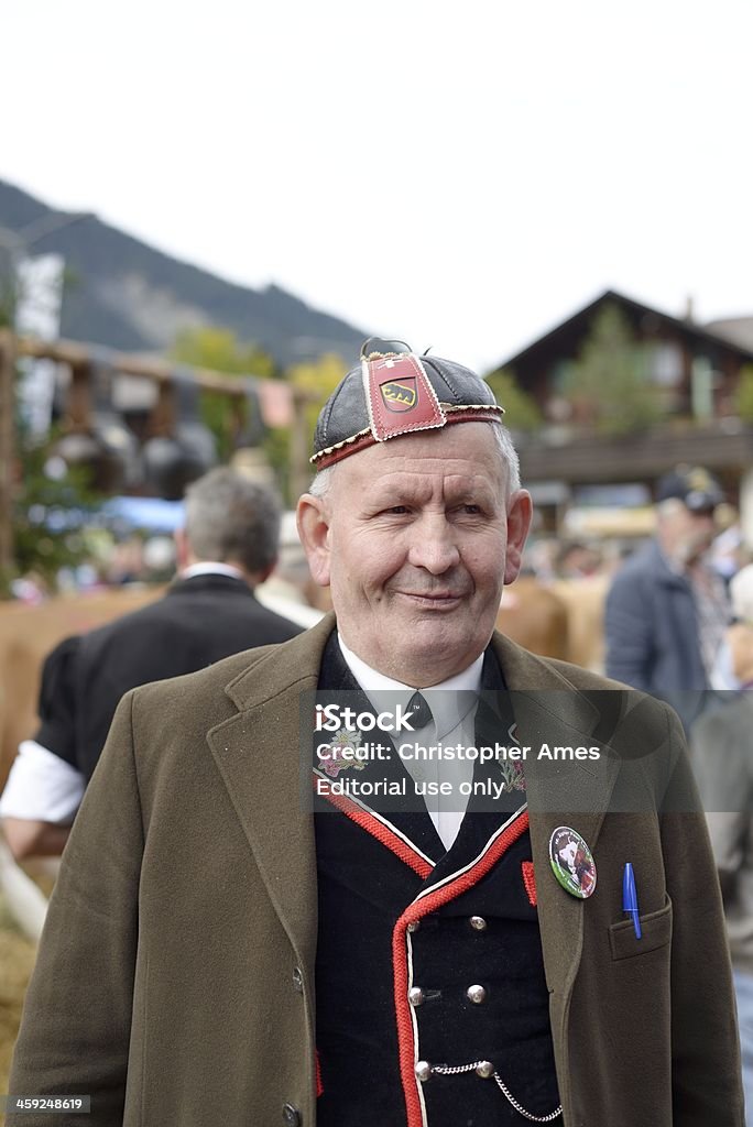 Aelplerfest Alpine Festival en im Simmental Lenk - Foto de stock de Adulto libre de derechos