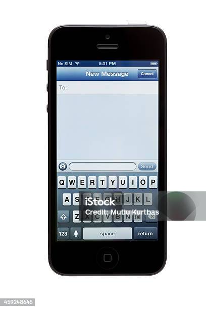 Apple Iphone 5 새 메시지 화면 5에 대한 스톡 사진 및 기타 이미지 - 5, Apple Computers, LCD