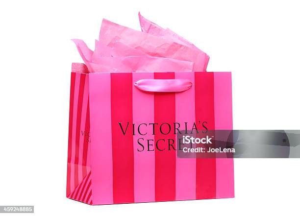 Pink Striped Victorias Secret Shopping Bag Stock Photo - Download Image Now  - Victoria's Secret, Bag, Brand Name - iStock