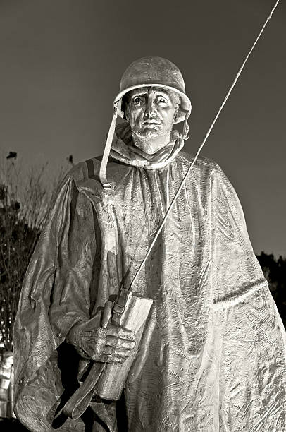 memorial da guerra da coreia em washington, dc-detalhe - the mall audio - fotografias e filmes do acervo