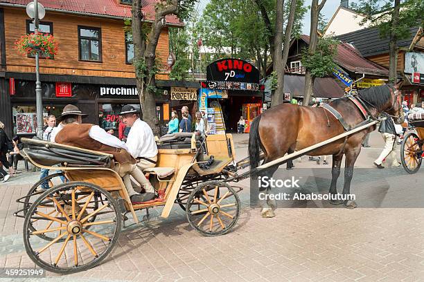 Pferdekarre Warten Auf Touristen Zakopane Polen Stockfoto und mehr Bilder von Abwarten - Abwarten, Andenkenladen, Anzahl von Menschen