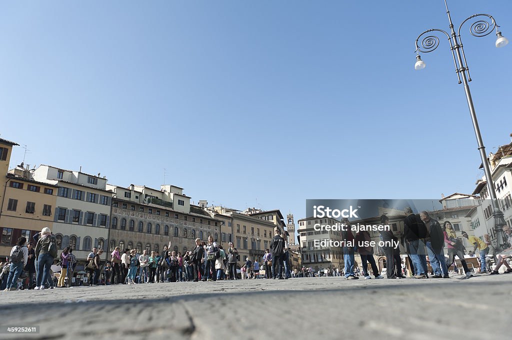Plaza de santa Cruz, Florencia - Foto de stock de Aire libre libre de derechos