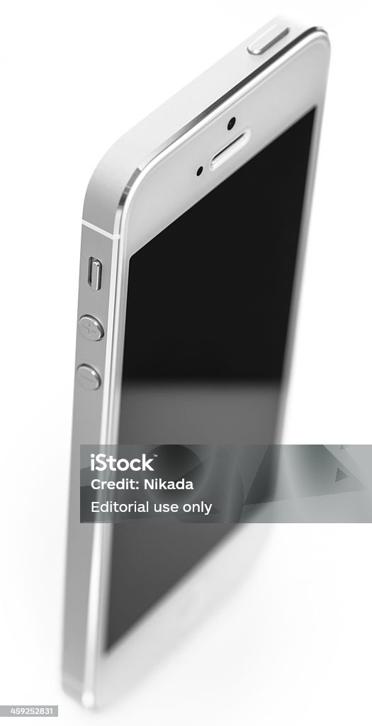 iPhone 5 szczegóły - Zbiór zdjęć royalty-free (Aplikacja mobilna)