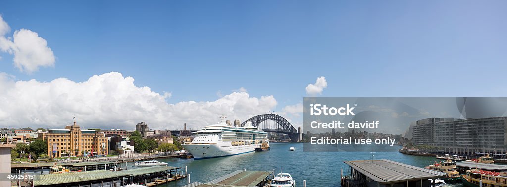 Circular Quay y la ópera y el puente Sydney, Australia - Foto de stock de Aire libre libre de derechos