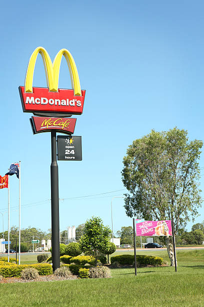 Indianapolis, US - July 6, 2016: McDonald's Restaurant Location. McDonald's is a Chain of Hamburger Restaurants V