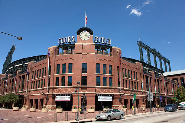 coors field stadium em denver, colorado - coors field - fotografias e filmes do acervo