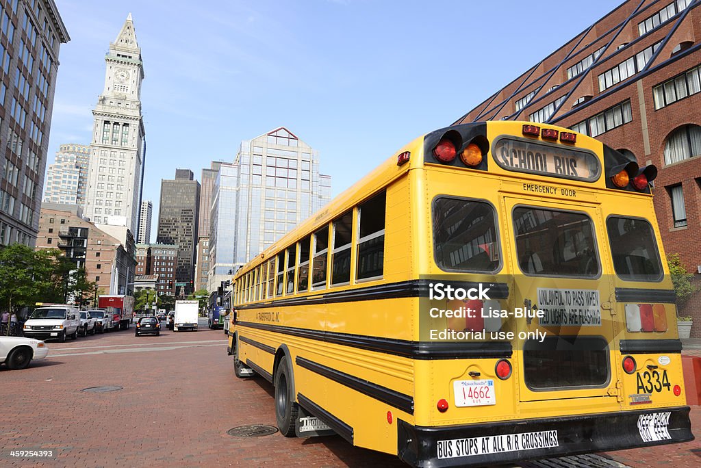 Bus scolaire, Boston - Photo de Boston - Massachusetts libre de droits
