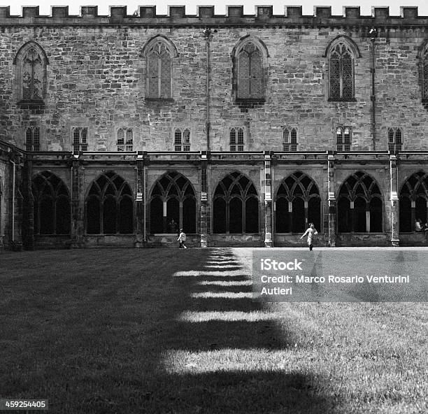 Cloister Of Durham Cathedral Stock Photo - Download Image Now - Amusement Arcade, Anglo-Saxon, Arcade