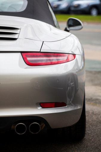 Porsche 911 Carrera S Rear View Stock Photo - Download Image Now - 2012,  City, Color Image - iStock