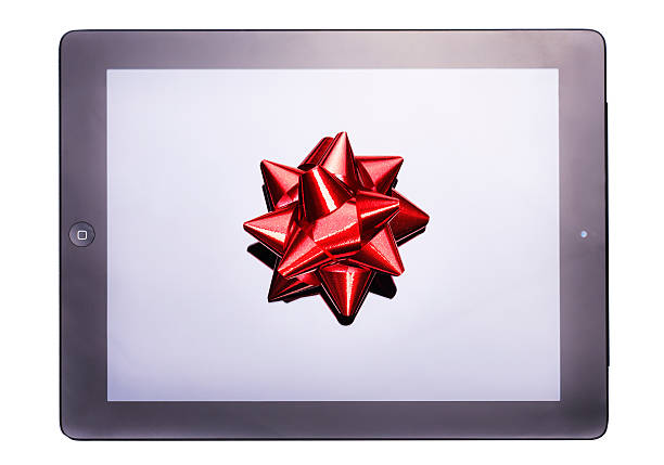 ipad 3 geschenk für weihnachten - ipad 3 gift ipad apple computers stock-fotos und bilder