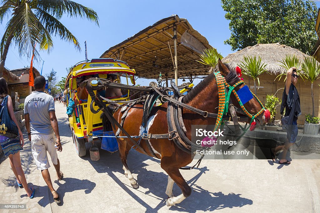 Charrette, îles Gili Indonésie - Photo de Îles Gili libre de droits