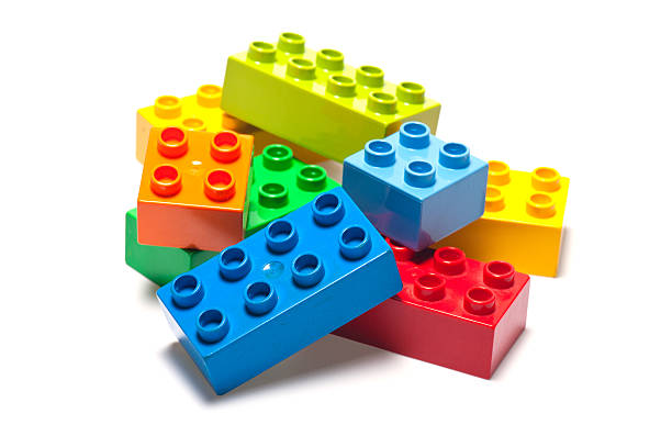 Lego Building Bricks and Blocks stock photo