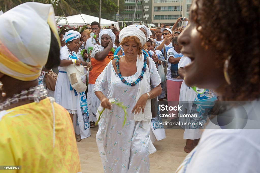 Iemanja ´ s honor fiesta en Rio de Janeiro - Foto de stock de Candomblé libre de derechos