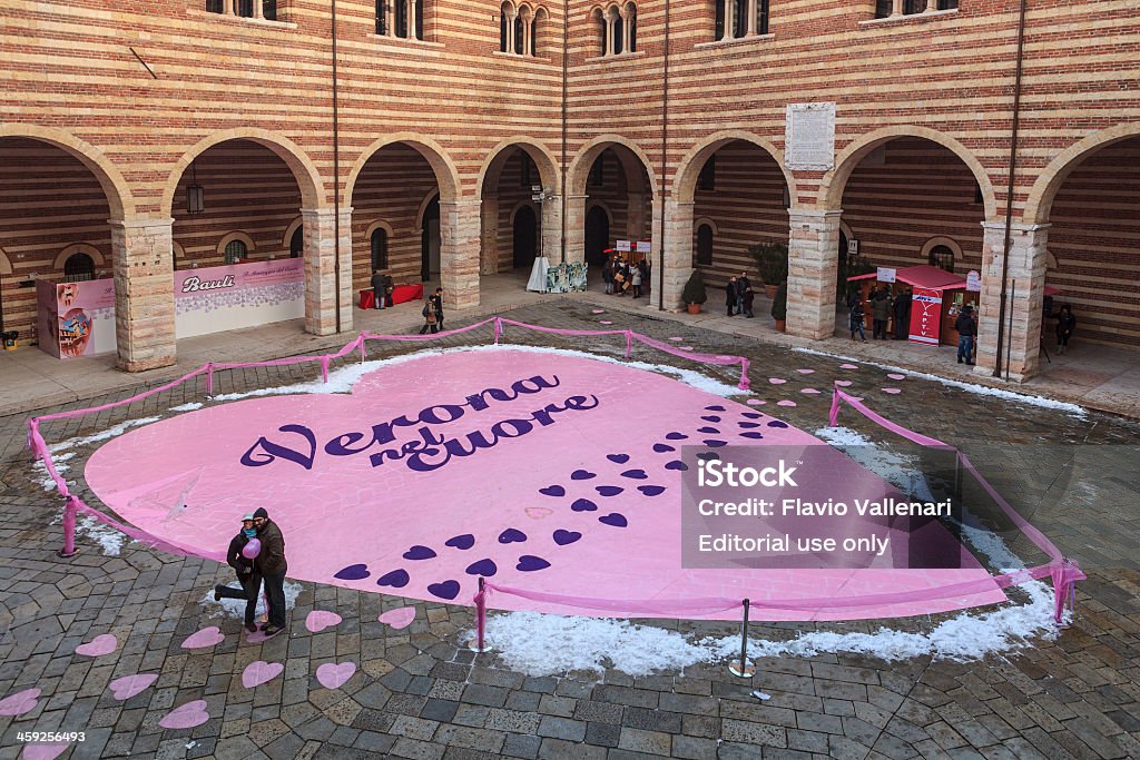 Valentinstag in Verona, Italien - Lizenzfrei Altstadt Stock-Foto