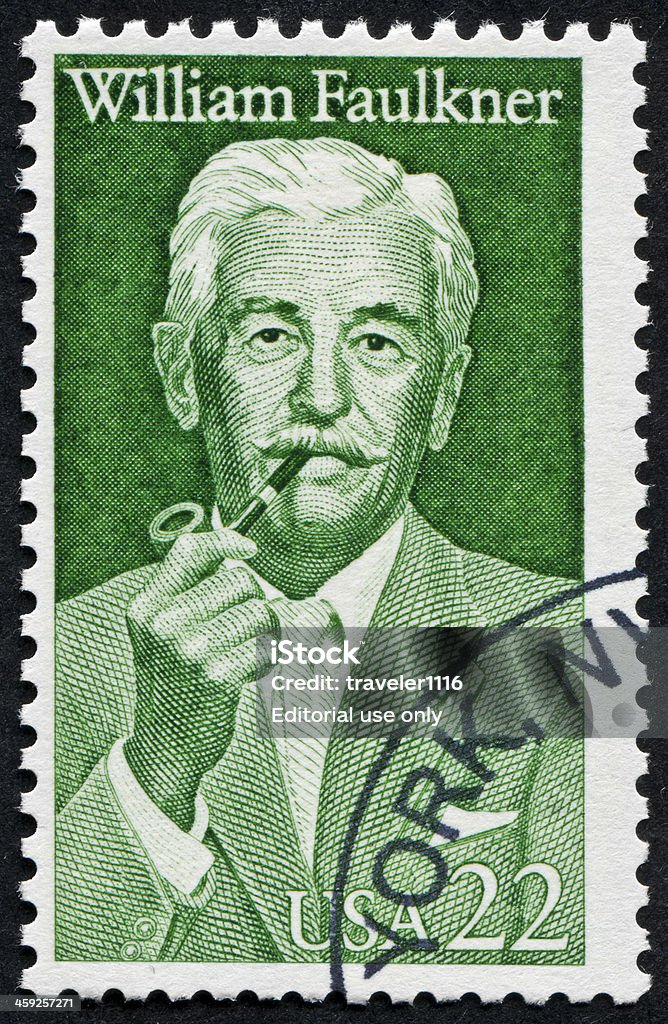 William Faulkner pieczęć - Zbiór zdjęć royalty-free (William Faulkner)
