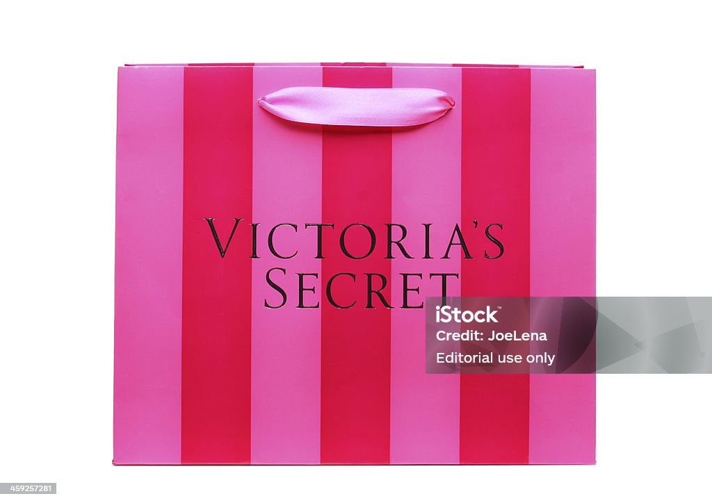 Pink Striped Victorias Secret Shopping Bag Stock Photo - Download Image Now  - Victoria's Secret, Paper Bag, Bag - iStock