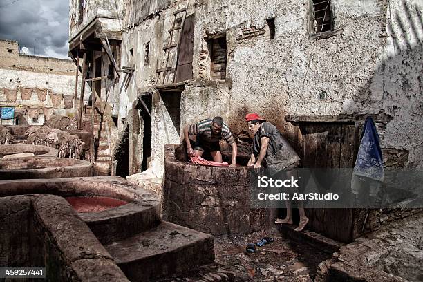 Gerbereien Von Fes Stockfoto und mehr Bilder von Afrika - Afrika, Arabeske, Arbeiten