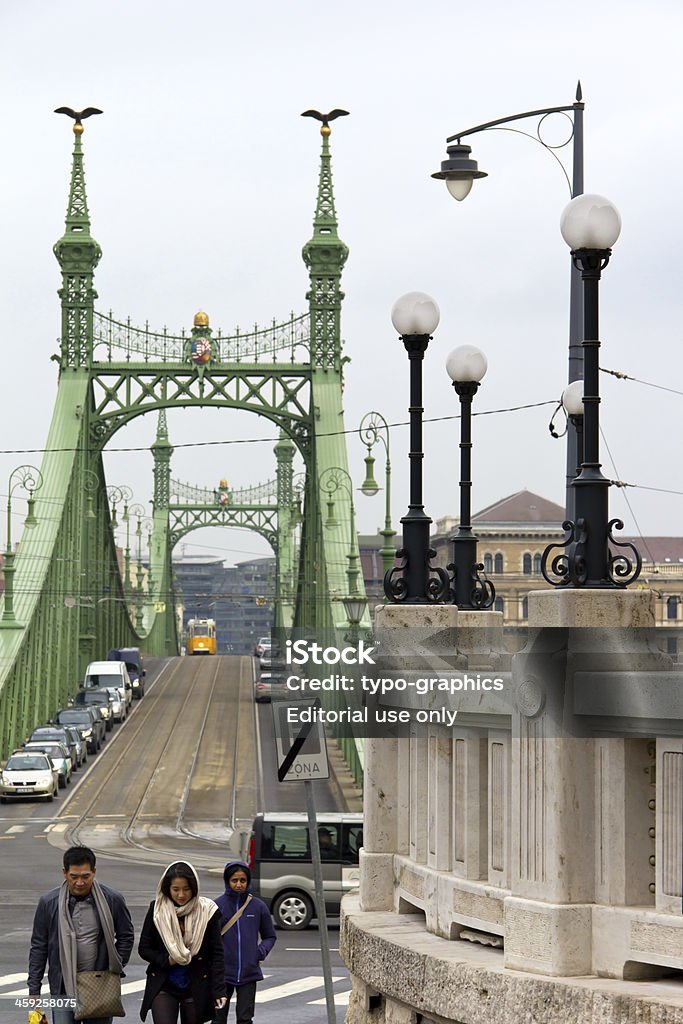 Freddo giorno d'inverno a Budapest, Ungheria - Foto stock royalty-free di Ambientazione esterna