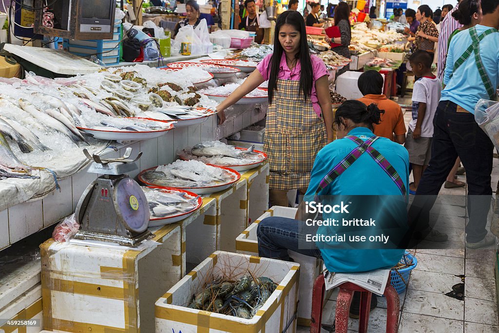 O picco Kor farmers market di Bangkok. - Foto stock royalty-free di Adulto